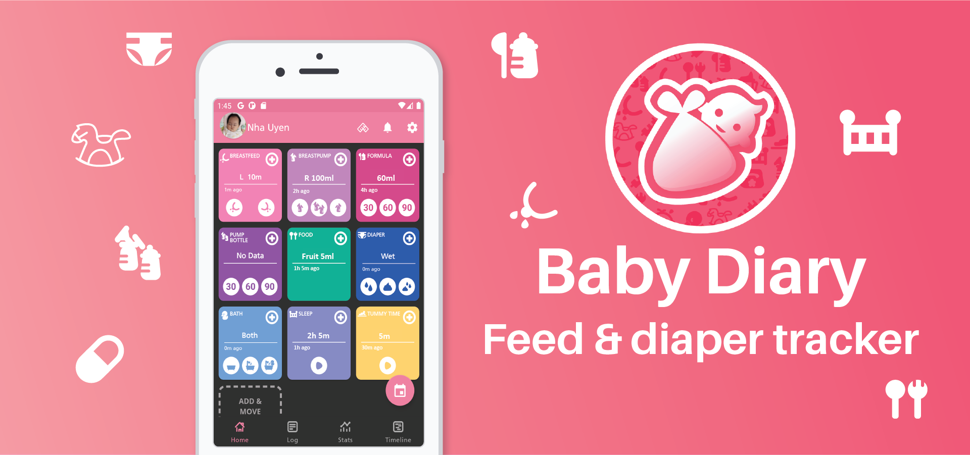Baby Diary Best Android app for baby tracking